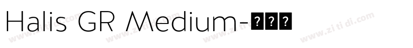 Halis GR Medium字体转换